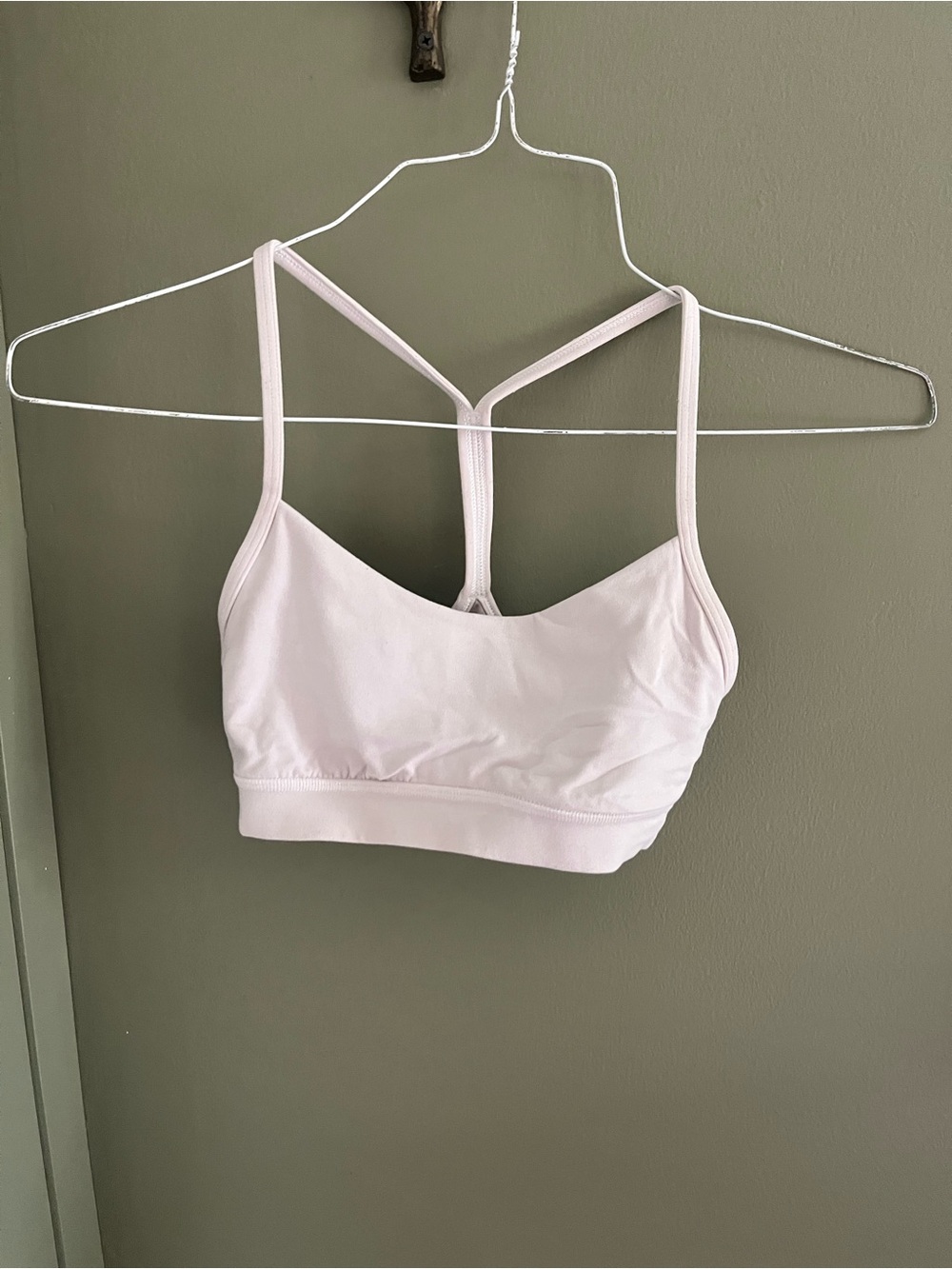 Lululemon Flow Y Bra - white, size 4